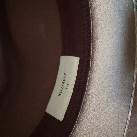 NWT WILL + BEAR Calloway Tan Brown Widebrim Fedora L - Picture 11 of 11